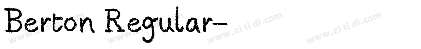 Berton Regular字体转换
